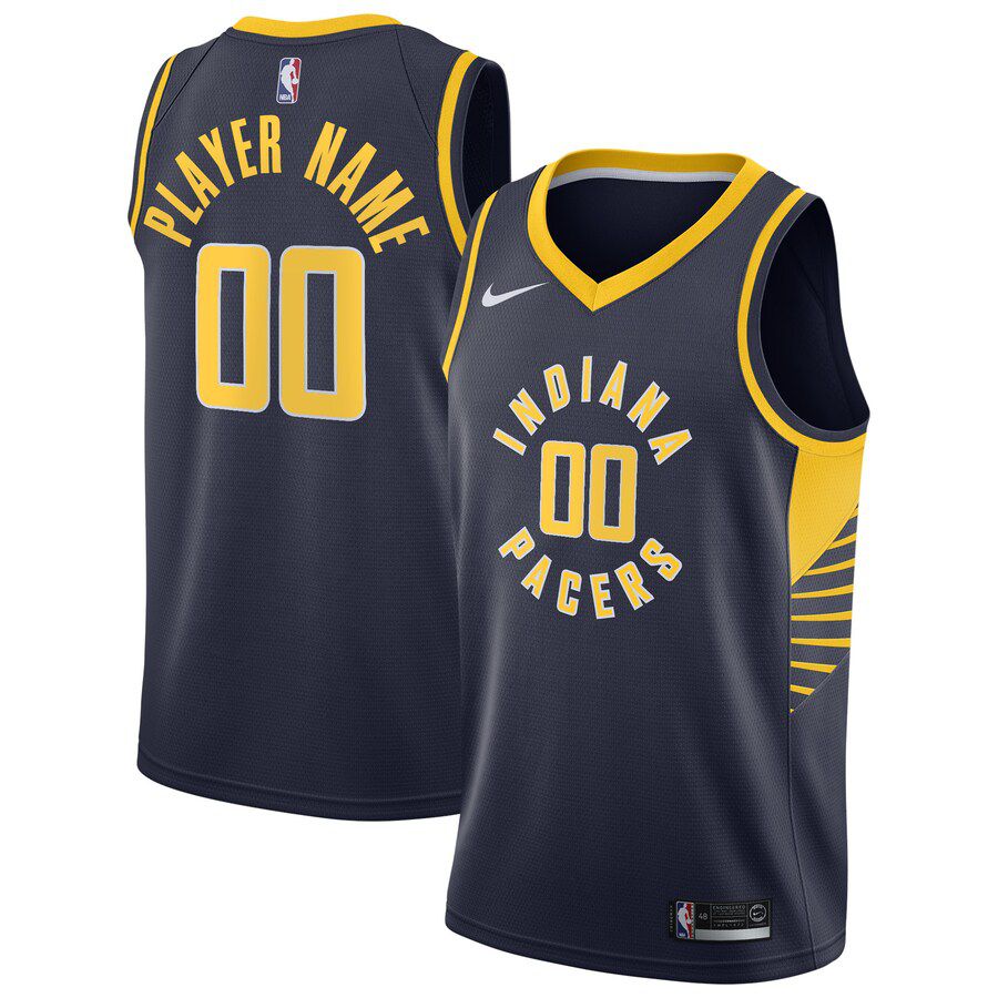 Men Indiana Pacers Nike Navy Swingman Custom NBA Jersey